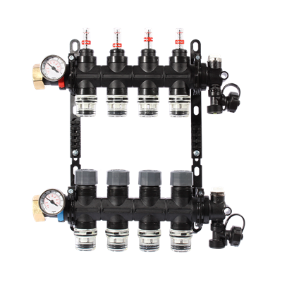 GULVVARMEFORDELER PUSH 20, M/FLOWMETER, 10-GREN